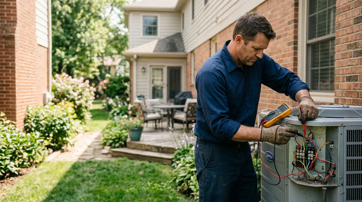 HVAC technician working near San Saba, TX